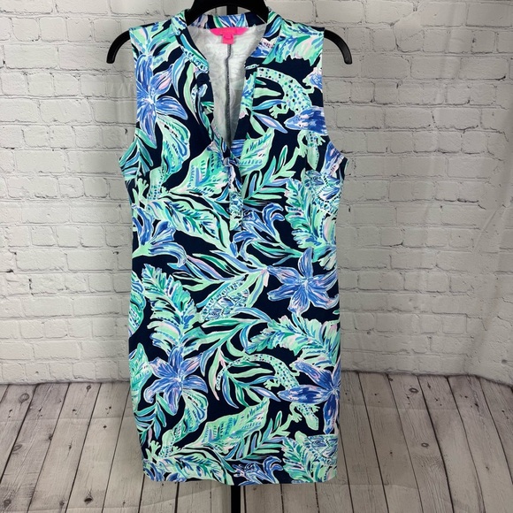 Lilly Pulitzer Sherryn Shift Tunic Printed Mini Sleeveless Dress Size Medium - Picture 1 of 8